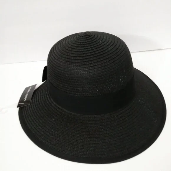Madd Hatter Straw Black Hat - Picture 8 of 10
